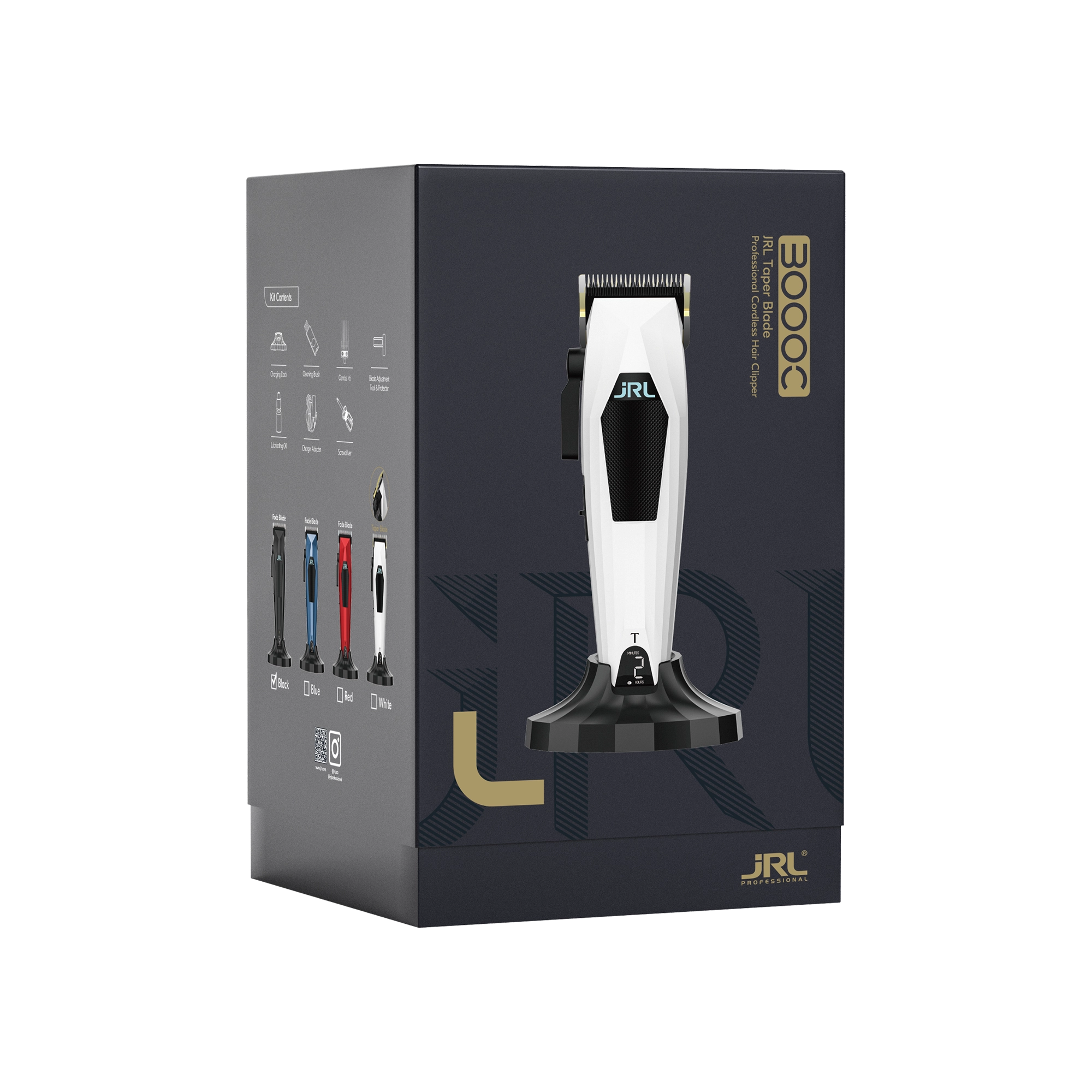 JRL 3000C Hair Clipper Taper Blade Weiß