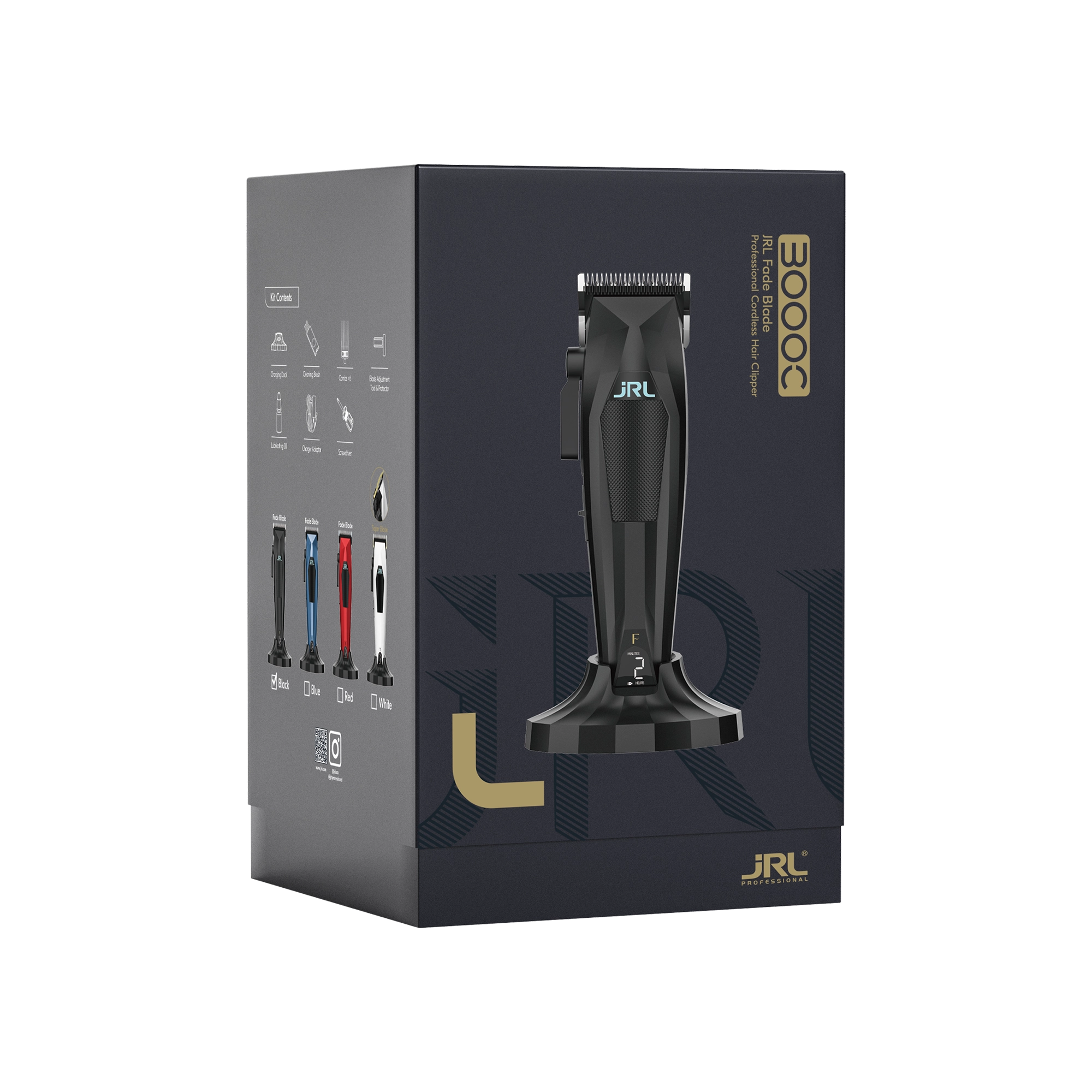 JRL 3000C Hair Clipper Fade Blade Schwarz